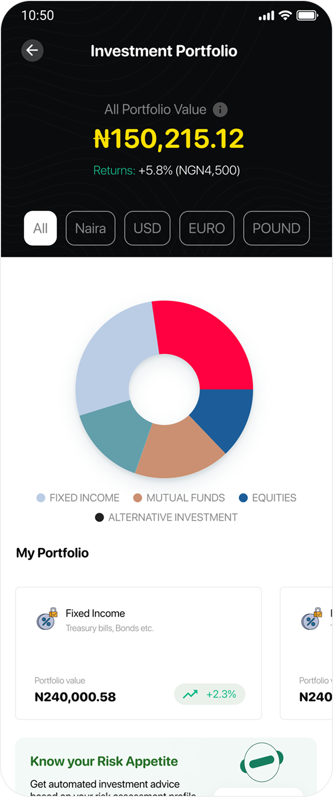 Investment Portfolio overview